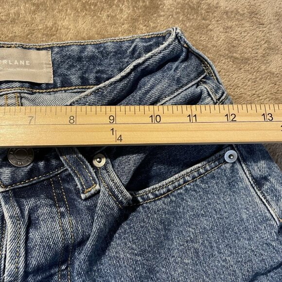 Everlane Jeans Womens Size 24 The Curvy 90's Cheeky Straight Button Fly Pants - Picture 10 of 10